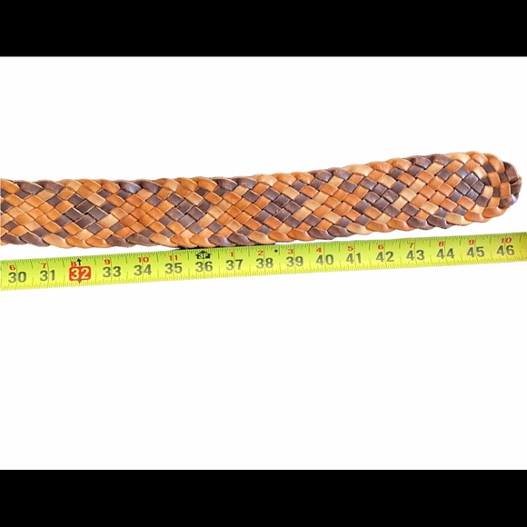 Linea Pelle Collection Leather Braided Brass Belt main image 6